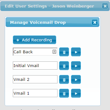 Upload voicemail drop