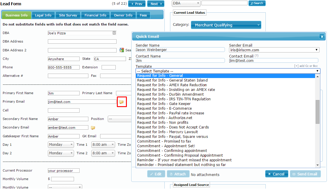 Opened Email Tracking Templates