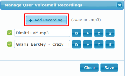 Manage Voicemail Schedules