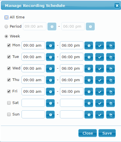Manage Voicemail Schedules